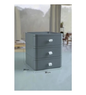 3 Katlı Çekmeceli Kutu Masaüstü Organizer