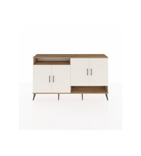 Arges Konsol 6 Raflı 4 Kapaklı 176x30x99 Çam-Aytaşı/Çam