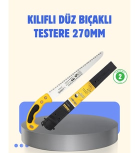 Northcity Kılıflı Budama Testeresi 270 mm Düz Bıçaklı - Ergonomik ve Keskin Bahçe Aracı