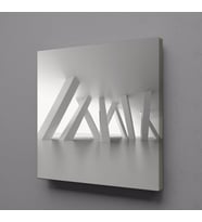 3 BOYUTLU SOYUT ÇUBUKLAR KANVAS TABLO 110x110cm (Karışık)