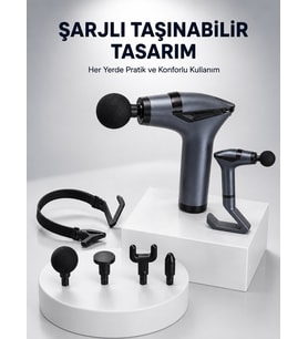 Lexroo 3in1 Fonksiyonel Şarjlı Masaj Aleti Ayak Yüz Vücut Masajı Yeni Nesil