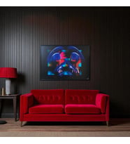 Dekoratif Soyut Tablo 70 x 100 cm CAN005 - Ev - Otel - Ofis - Hastahane - Kafe - Restourant Dekorasyonu (Çok Renkli)