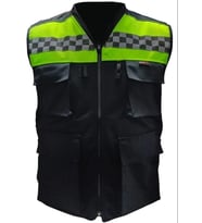 Forte Gt 1186 Cepli Motosiklet Reflektif Yelek Rüzgara Geçirmez L Beden (Siyah)