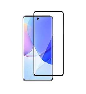 Huawei P50 Pro Süper Pet Ekran Koruyucu Jelatin Şeffaf (Siyah)