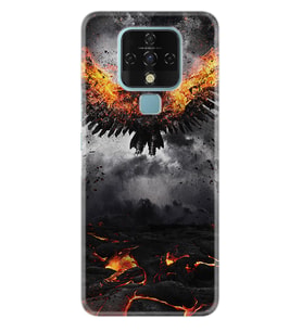 Tecno Camon 16 18P Pova Pova 3 Pova Neo Kılıf Desemli Silikon Ateş Kartalı 1766