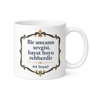 Amca Hediyesi Özel Tasarım Baskılı Porselen Kupa Bardak Amcaya Hediye