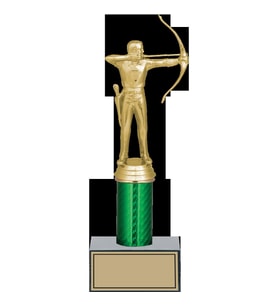 ODAK KUPA - Figürlü Kupalar - Okçu Figürlü Kupalar FG-006 C - 26 cm