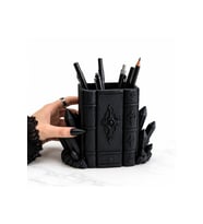 Şık Kitap Tasarımlı Makyaj Fırçalık ve Kalemlik Organizer