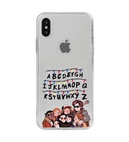 Iphone X / Xs Uyumlu Stranger Things Desenli Şeffaf Telefon Kılıfı