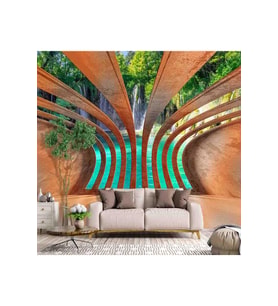 Dreamwall 3D Manzara Desenli Isı Ve Ses Yalıtımlı Sağlıklı Tekstil Duvar Kağıdı (Çok Renkli)