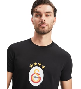 Galatasaray Orijinal 4 Yıldız Siyah T-Shirt