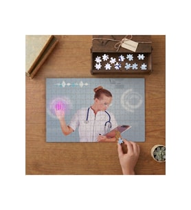 Doktor- Yapay Zeka- Bilişim Tasarımı 240 parça Ahşap Puzzle Ahşap Kutuda MP00738