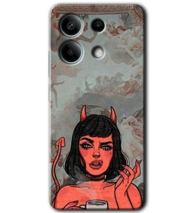 Xiaomi Redmi Note 13 Kılıf HD Desen Baskılı Kılıf - Devil Girl