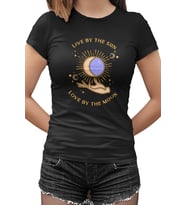 Live by the Sun Siyah Kadın Tshirt