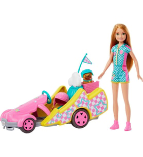 Barbie Stacie Go-Kart Yapıyor Oyun Seti, Oyuncak (Çok Renkli)