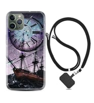 Apple iPhone 11 12 13 14 Pro Max Kılıf Boyun Askılı Silikon Time 1749
