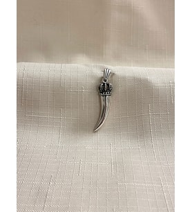 FİL DİŞİ KRAL TACI 925 AYAR GÜMÜŞ KOLYE