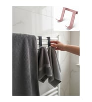 Pembe Banyo Radyatör Havlu Kurutma Askısı 2li