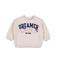 Civil Baby Ayıcık Baskılı Çizgili 6-18 Ay Sweatshirt - Bej (Taş)