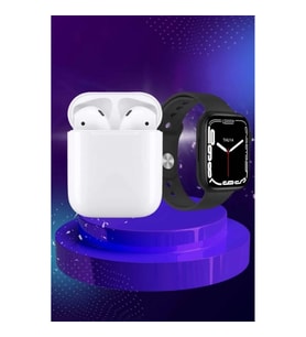 Mey İthalat® 2025 Model Akıllı Saat ve 2.Nesil TWS Bluetooth Kulaklık ANC Özelliği Amoled Ekran