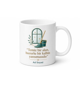Temizlik Görevlisi Housekeeping Hediye Kupa Bardak Pırıl Pırıl Yapan Seramik Kupa