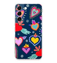 PrintiFy Samsung Galaxy S22 ile Uyumlu Retro Color 3  Kamera Korumalı Şeffaf  Kılıf