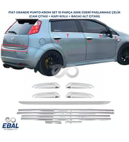 FİAT PUNTO KROM SET 15 PARÇA PASLANMAZ ÇELİK (Gümüş)