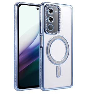 Redmi 15 4G Joke Simli Magneticsafe Kılıf - Mavi