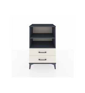 Hyperion Komodin 2 Raflı 2 Çekmeceli 60x44x96 Antrasit-Aytaşı