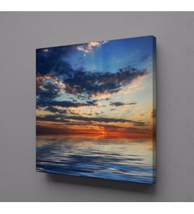 GÖKYÜZÜNÜN DEĞİŞİK RENKLERİ KANVAS TABLO 60x60cm (Karışık)