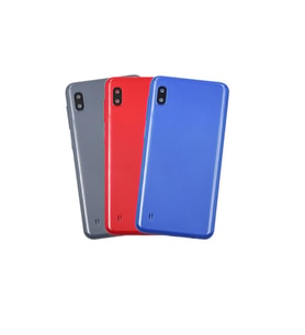 Samsung Galaxy A01 A015F İle Uyumlu Arka Pil Kapak (Mavi)