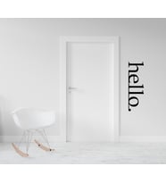 Ahşap Dekoratif Hello Yazısı (Siyah)