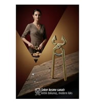 Selinay Serisi Osmanlı Motifli Gold Kıtlama Şeker Makası - 13 cm Antik Şeker Kırıcı 722901