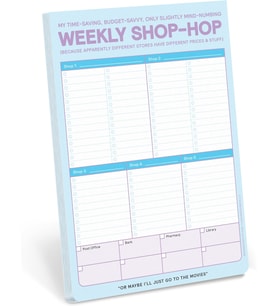 Weekly Shop-Hop Pad with Magnet