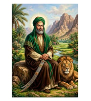 hz ali ve aslan Dekoratif Kanvas - Mdf Ahşap Tablo