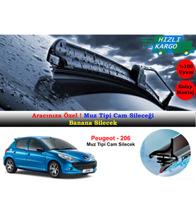 Peugeot 206 Muz Silecek Takımı 2000-2014