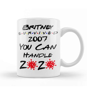 Britney Survived 2007 You Can Handle 2020 Kupa Bardak Porselen