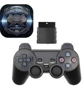 Platoon Kablosuz PS2 Oyun Kolu 2.4GHz Çift Titreşimli Wireless Gamepad Alıcılı