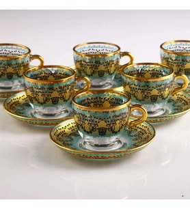 Sümeyye Sarı Espresso Boy Türk Kahvesi Takımı