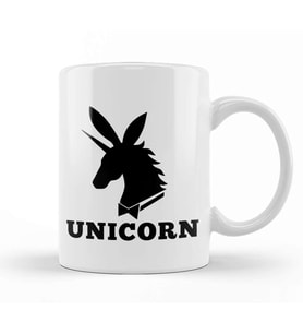Unicorn Playboy Logo Mix Kupa Bardak Porselen