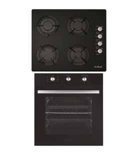 ALVEUS EMİRGAN 2'Lİ SİYAH ANKASTRE SET(GLS 640 - MFA 614)