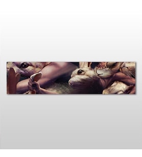 Hamster Kanvas Tablo 90x30cm (Karışık)
