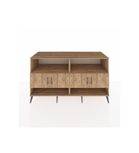 Kronos Konsol 4 Raflı 4 Kapaklı 176x59x99 Çam-Çam