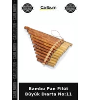 Özel Üretim Müzik Aleti Nefesli El Yapımı Akustik Hobi Bambu Pan Filüt Büyük Dıarta No:11