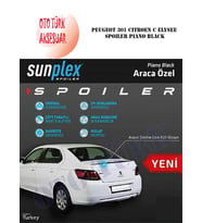 Peugeot 301 Citroen C Elysee Spoiler Piano Black (Siyah)
