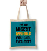 Sarcasm Funny Comment Quotes Gift - Sarcastic Women And Men Humorous Saying Bez Çanta Uzun Saplı