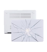 MacBook Pro Retina Kılıf HardCase A1425 A1502 2012/2015 ile Uyumlu Focus01 (Beyaz-Gri)