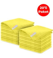 Mulpex Mikrofiber Genel Temizlik Bezi Sarı 40X40 cm. - 20 Adet