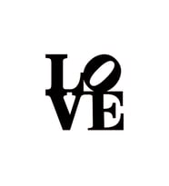 Love Oto Cam Sticker Siyah 15*15 Cm