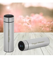 KİŞİYE ÖZEL İSİM BASKILI DERECELİ VE FİLTRELİ AKILLI TERMOS 500 ML (Metal)